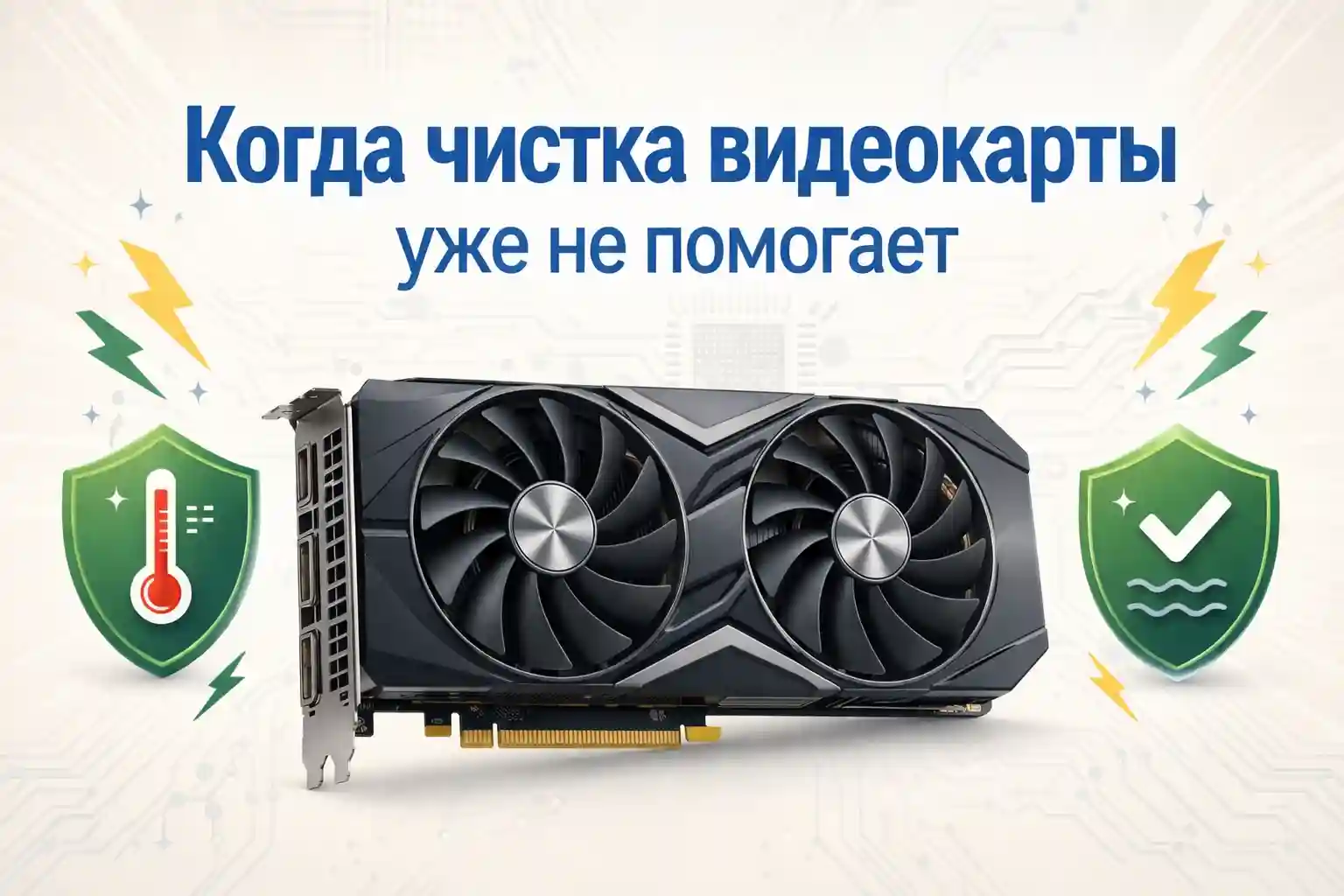 Когда чистка видеокарты уже не помогает