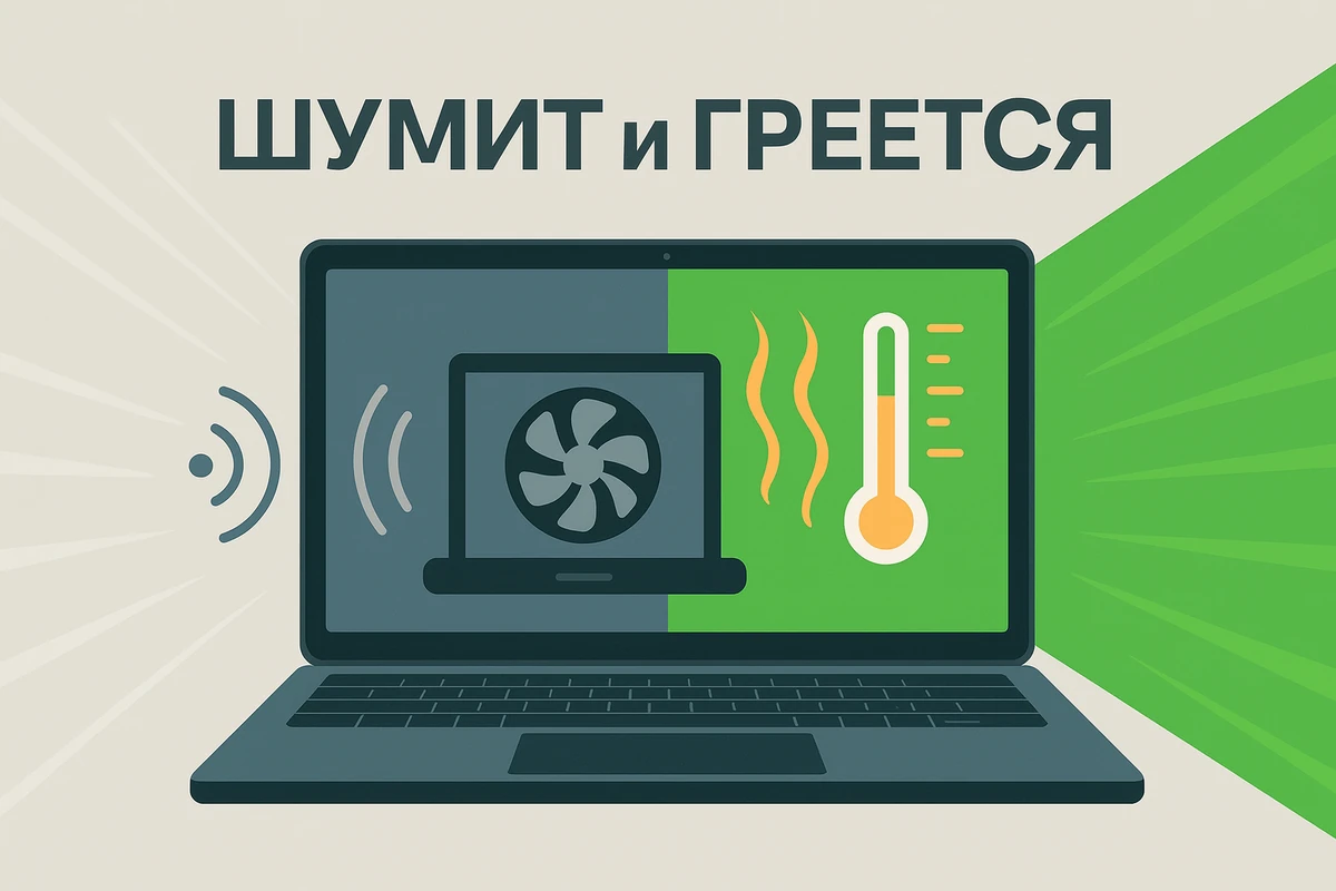 Ноутбук шумит и греется — что делать